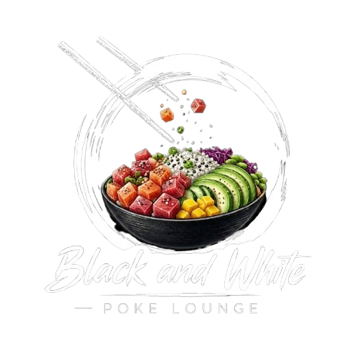 Black and White Sushi Lounge Logo